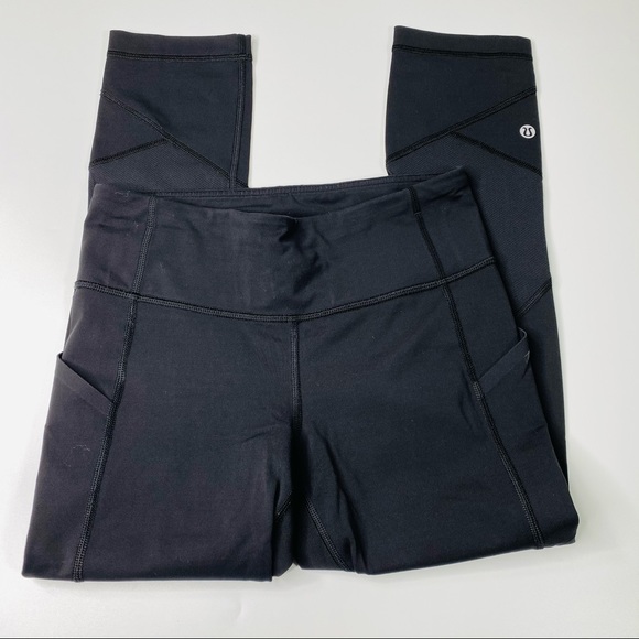 Lululemon Black Crop Athletic Pants - Picture 2 of 13
